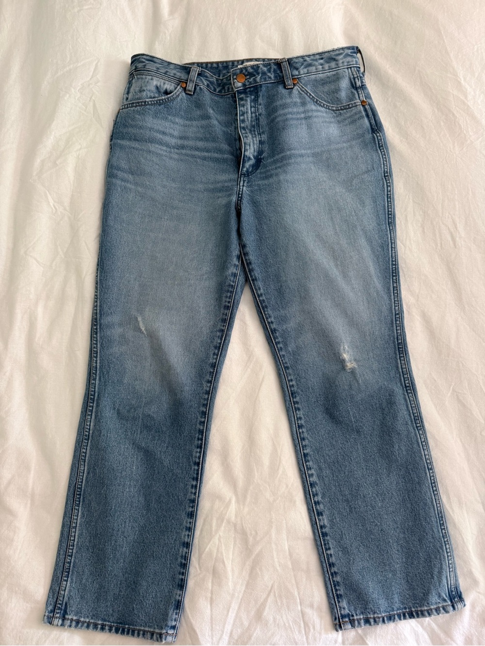 Wrangler Light Blue Mom Jeans, 32